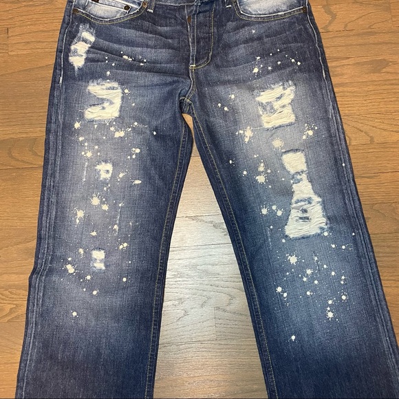 Armani Exchange Destroyed Bleach Jean - Picture 2 of 9